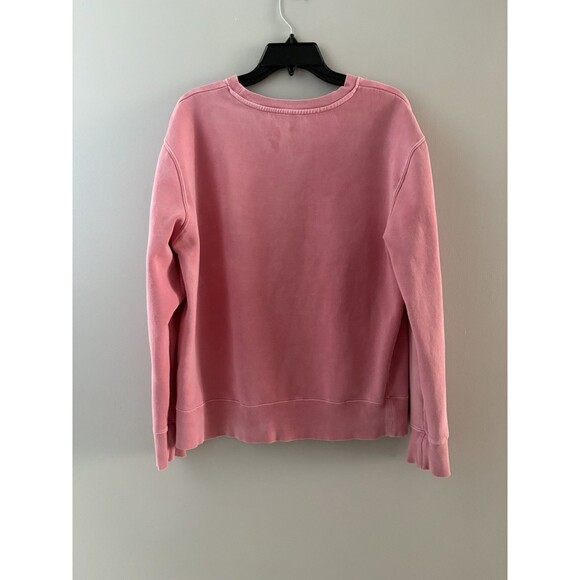 Disneyland Resort Spellout Sweatshirt Size M Pink Pullover Fleece Oversize Comfy - Picture 9 of 11